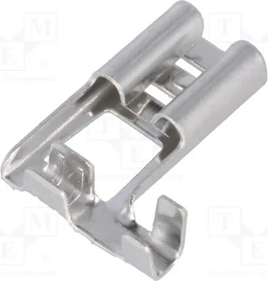 Obrázok produktu pre 20 ks konektorov: ploché, 0,8 mm, samica, pre vodiče s priemerom 0,5 ÷ 1 mm², 6,3 mm, určené pre izolované káble ST-115/2