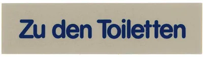 Produktbild von Schilder Zu den Toiletten