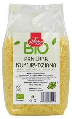 PANIERKA KUKURYDZIANA BEZGLUTENOWA BIO 200 g - AMYLON