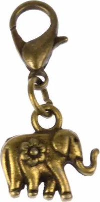 Produktbild von Elefant Charm Anhänger Bettelarmband Miniblings Charms Elefanten 12mm Bronze