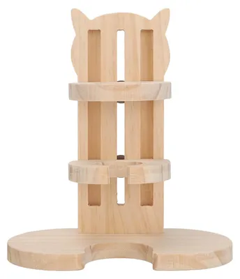 Immagine prodotto di Supporto per bottiglia d'acqua in legno per criceti, stabile, ad alta densità, a prova di perdite, regolabile per piccoli animali domestici