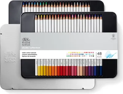 Obrázek produktu pro Akvarelové pastelky WINSOR & NEWTON, 48ks v kovové krabičce