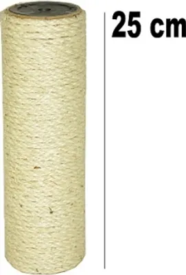 Produktbild von Sisal Kratzstamm I, 8,5 cm Ø Länge 25 cm/ 2 Innengewinde M10 (10 mm)