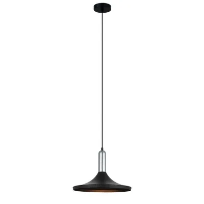 Zdjęcie produktu dla Lampa wisząca Italux Lusty nowoczesny srebrny MDM-3027/1 BK+CR
