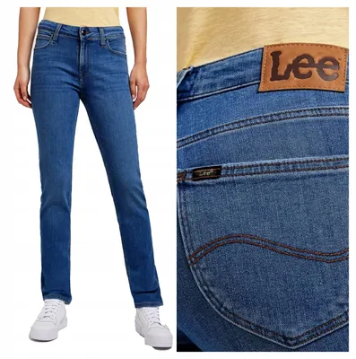 Zdjęcie produktu dla Lee Elly jeansy slim fit niebieskie 27 / 33 kobieta niebieski 27