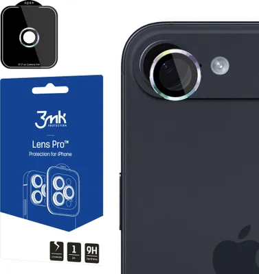 Productafbeelding van 3MK Lens Pro, Apple, iPhone Air, Stootvast, Krasbestendig, Zwart, Transparant, 1 stuk