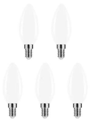 Produktbild von Modee E14 LED Filamentlampe 4W 470lm 2700K Warmweiß Mattiert 5 Stück