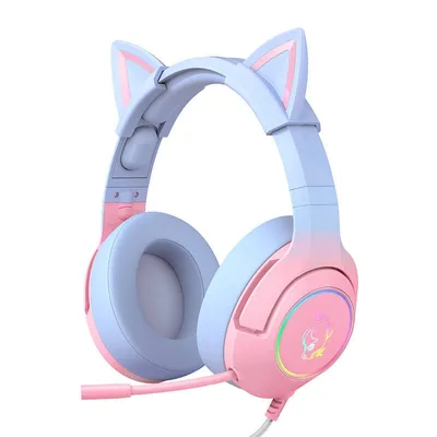 Zdjęcie produktu dla Onikuma ONIKUMA K9 Pink and Blue Gaming Headphones
