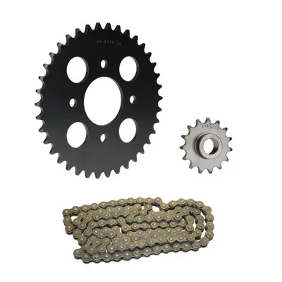 Produktbild von Kettensatz 3-teilig schwarz 15/38 Zähne für Hercules XE 5 Enduro (bis Motor Nr. 10697365)