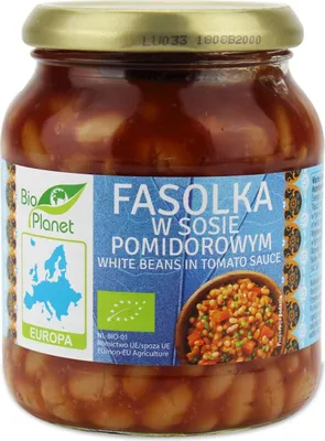 Zdjęcie produktu dla FASOLKA W SOSIE POMIDOROWYM360 g -PLANET