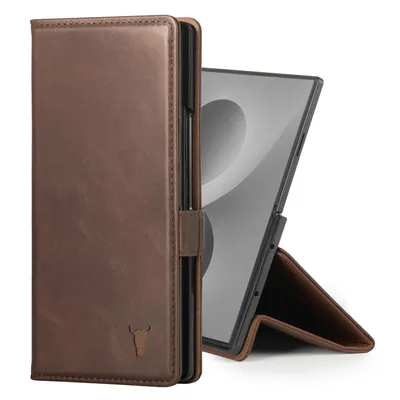 Produktbild von TORRO Galaxy Z Fold8 Ultra Leder-Wallet-Case (mit Standfunktion) - Dunkelbraun