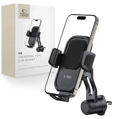 Zdjęcie produktu dla Tech-Protect V8 Universal Rotary Vent Car Mount Black