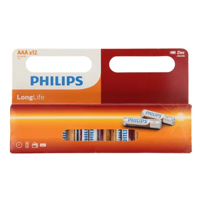 Image de Piles Philips LongLife 12 Unités 1.5V R03 AAA