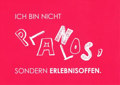 Produktbild von Postkarte "Ich bin nicht planlos, sondern erlebnisoffen."