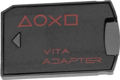 Produktbild von vhbw SD Kartenadapter kompatibel mit PlayStation Vita 2000, 1000 Spielekonsole - SD Speicherkarten Konverter Schwarz