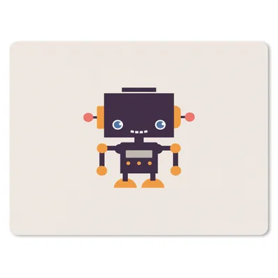 Produktbild von MuchoWow® Mauspad Mousepad Roboter - Antenne - Orange - Beige - Kind - Kinder 23x19 cm - Mousepads - Maus Mat - Pad - Mausunterlage - Schreibtischunterlage - Mauspad