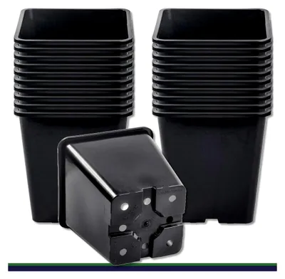Produktbild von 20 Pflanztöpfe 11 L schwarz 25x25x26cm