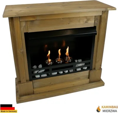 Produktbild von Ethanol und Gelkamin Kamin Modell Rafael Premium Eiche