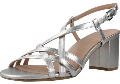 Produktbild von Geox Silberne Damensandalen Virnilisa 65 S 36