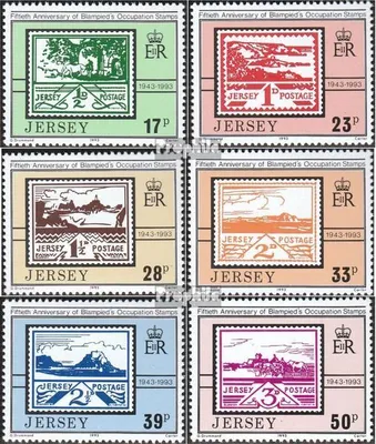 Produktbild von Briefmarken GB - Jersey 1993 Mi 624-629 (kompl.Ausg.) postfrisch Besetzungsausgabe