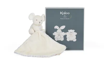 Produktbild von Kaloo Kuscheltier Perle Doudou Maus Creme - weiches Babyspielzeug