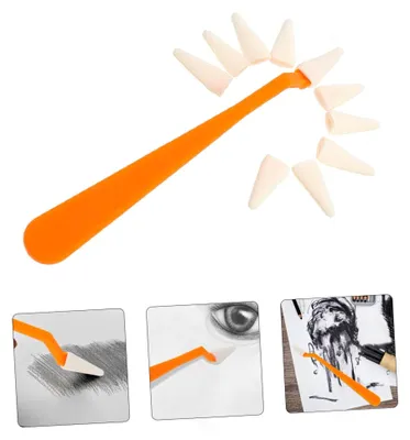 Produktbild von Skizzenschwamm Set für Künstler - Waschbarer Papierwischer als vielseitiges Zeichenwerkzeug zum Mischen von Farben, leicht tragbar für Kunststudenten
