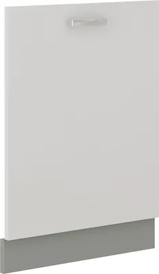 Produktbild von Frontblende Geschirrspüler vollintegriert 60 cm Weiß Hochglanz Küche Bianca Grey
