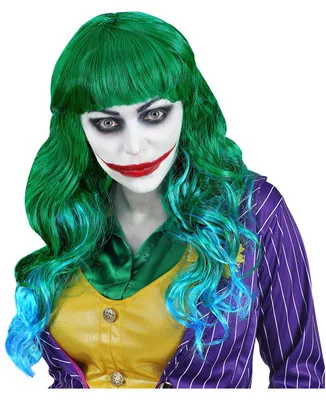 Produktbild von Evil Joker Langhaarperücke für Fasching & Halloween