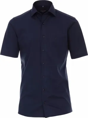 Produktbild von CASAMODA Herren Businesshemd Kurzarm Kent Modern-Fit Marine 38