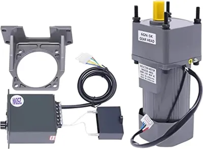 Immagine prodotto di motoriduttore 250W AC, motore elettrico con regolatore di velocità, 0-270 giri/min, a bassa rumorosità, 5K, 110/220 V