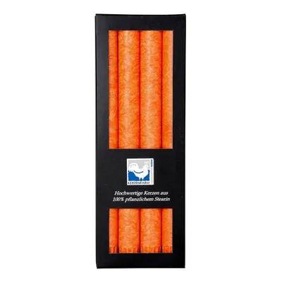 Image de Set de bougies en stéarine - orange