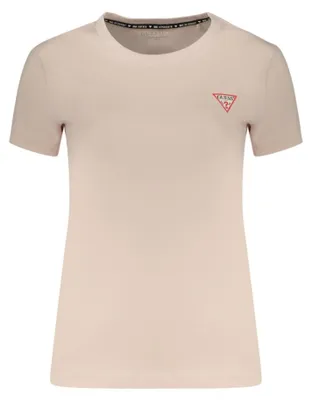Produktbild von Bio-Baumwoll T-Shirt Damen Rosa - Kurzarm, Weit, Mit Applikation