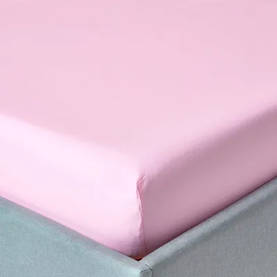 Immagine prodotto di HOMESCAPES lenzuolo matrimoniale rosa, numero di fili 200, 180 x 200 cm