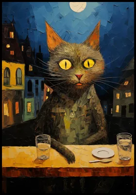 Produktbild von Poster 68x98cm Nachtbeobachter