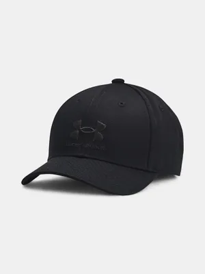 Produktbild von Under Armour Lockup-Kappe mit Markenlogo für Jugendliche, verstellbar, Schwarz 1381646-002__OSFM