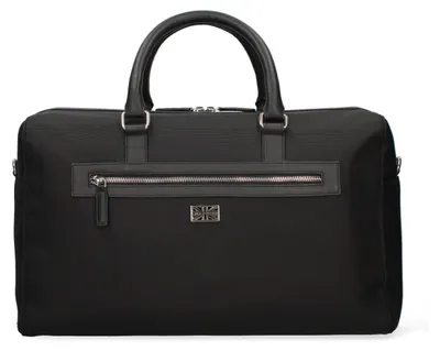 Zdjęcie produktu dla Torba męska, czarna, z zamkiem i regulowanym paskiem na ramię, wymiary: 47x29x20 cm