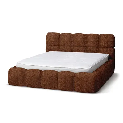 Image de Lit rembourré Mevy 160x200 avec coffre de lit - confort et design moderne réunis
