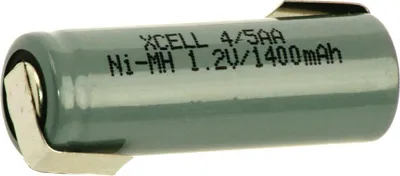 A single battery is shown against a white background.