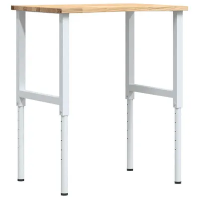 Obrázek produktu pro vidaXL Pracovní stůl 80x60x(71,5-98) cm dubový masiv