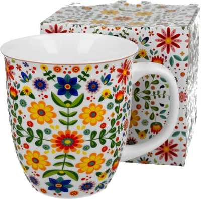 Produktbild von DUO ETNO 32178 Becher 650 ml REGIONAL PATTERNS New Bone China Porzellan