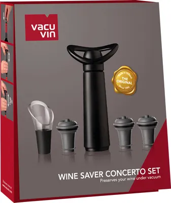Immagine prodotto di Set regalo Vacu Vin concerto con pompa, 1 server da vino e 3 tappi