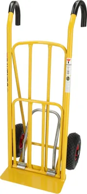 Produktbild von Ravendo Sackkarre CLM 250 LS ERGO – Leichtes Kippen & Ergonomische Griffe – Ladefläche 420x120 mm & Ausklappbare Ladefläche 350x520 mm – 250 kg Tragkraft - Maxami