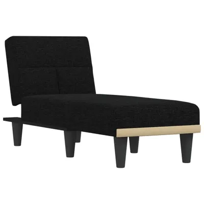 Image de Chaise longue Tissu noir
