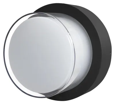 Zdjęcie produktu dla Kinkiet zewnętrzny LED 4000K Rosta czarny piaskowany 12W biała neutralna 755lm metal wym:16x16x10cm IP54 Italux