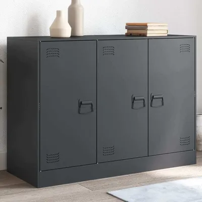 Productafbeelding van Maison Exclusive - Dressoir, antraciet, 99x39x73 cm, staal