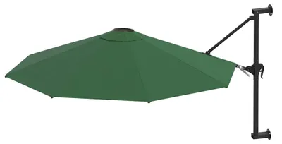 Produktbild von vidaXL Sonnenschirm zur Wandmontage mit Metall-Mast 300 cm Grün