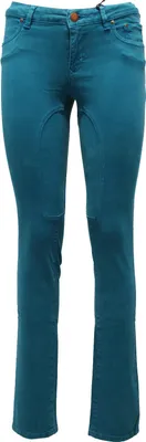 Imagen del producto de Pantalones vaqueros para mujer, modelo 1842Z, marca SIVIGLIA, de corte ajustado, color turquesa con efecto deslavado