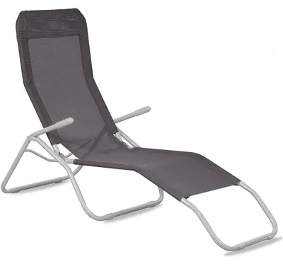 Image de Aga Chaise longue de jardin SIESTA Gris clair