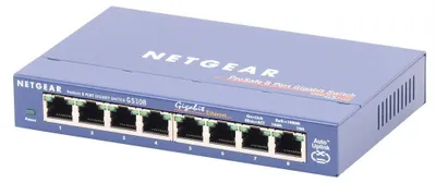 Produktbild von NETGEAR GS108GE, Unmanaged, Gigabit Ethernet (10/100/1000), Vollduplex
