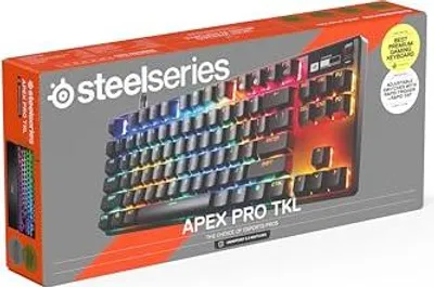 Obrázek produktu pro Steelseries APEX PRO TKL GEN 3, Kabel, USB, Magnetic-mechanical key switch, QWERTY, RGB LED, Černá